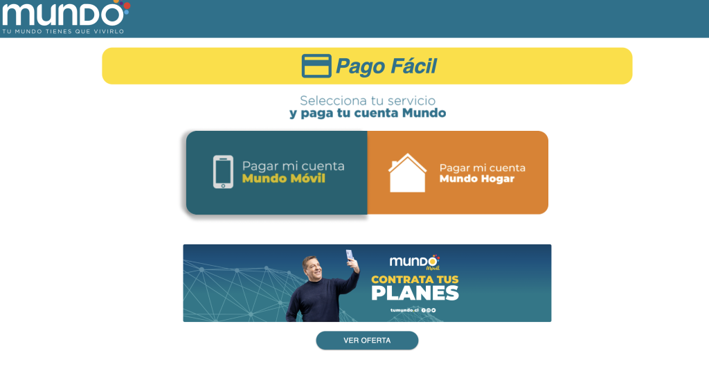 pagar Mundo Pacifico con tu RUT